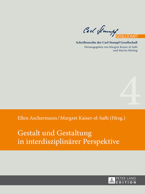 cover image of Gestalt und Gestaltung in interdisziplinärer Perspektive